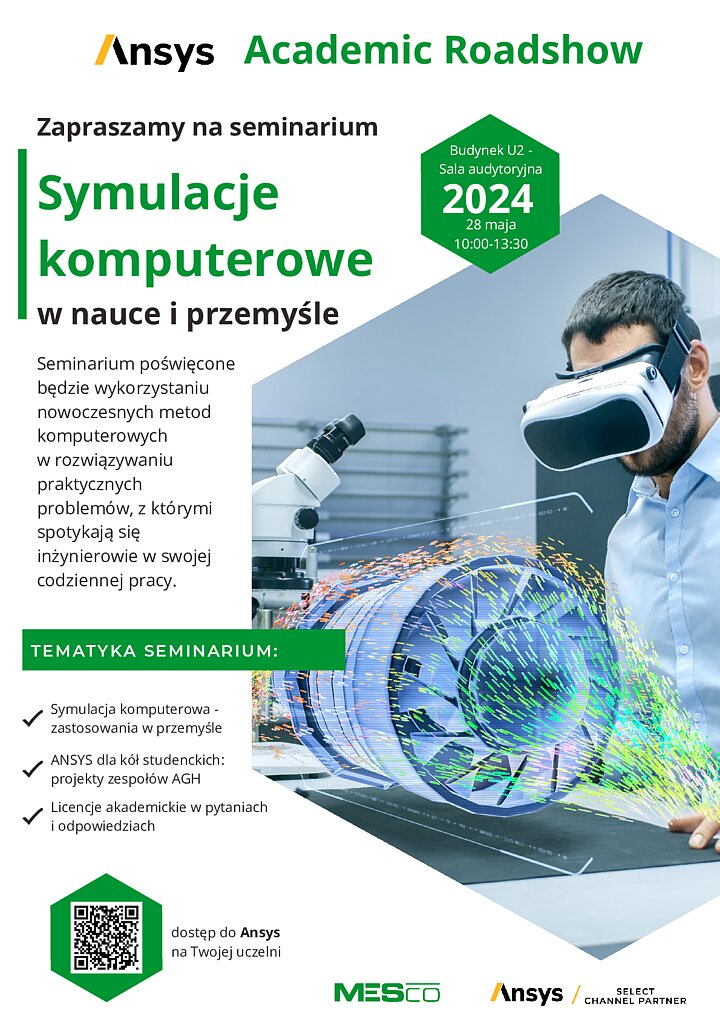 Plakat wydarzenia - Ansys Academic Roadshow